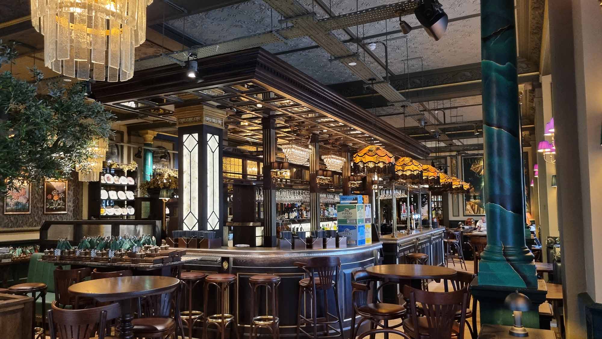 Interior view of The Harrogate Inn, Yorkshire