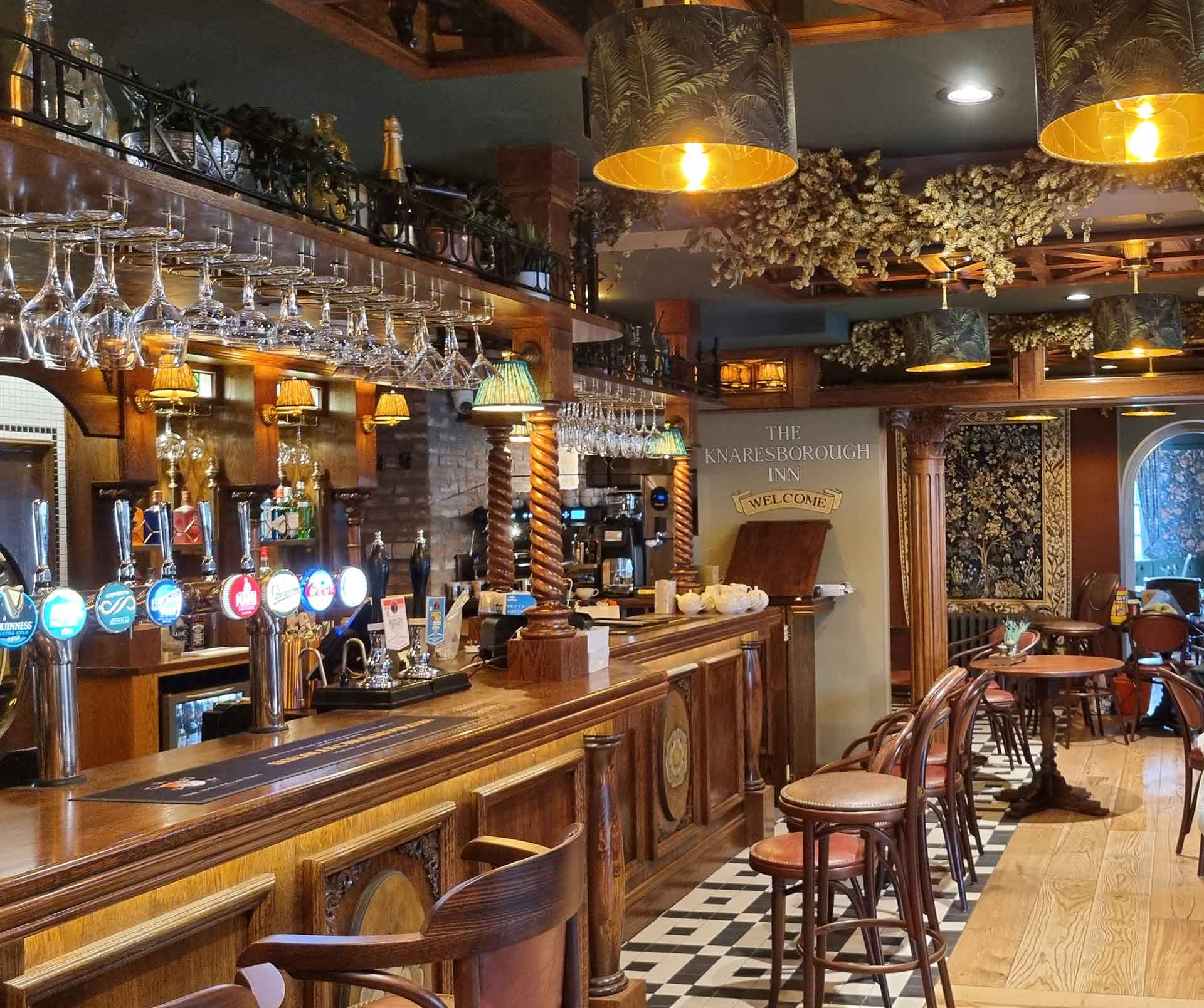 the bar area of the Knaresborough Inn, Knaresborough