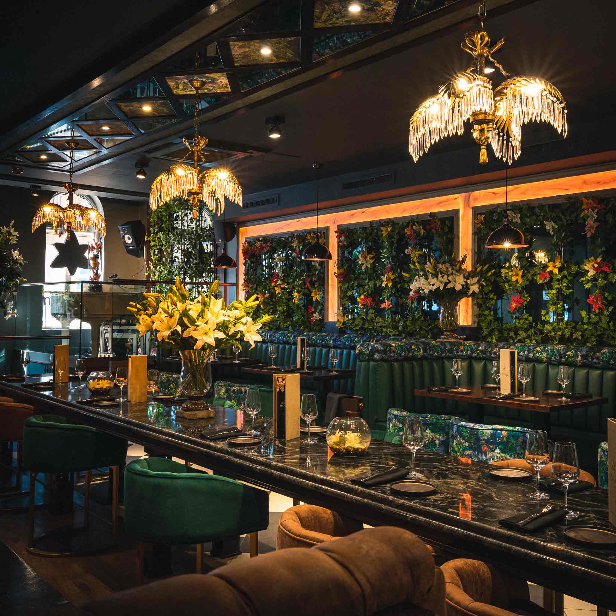 Dining area at Leila Lily's, Newcastle upon Tyne