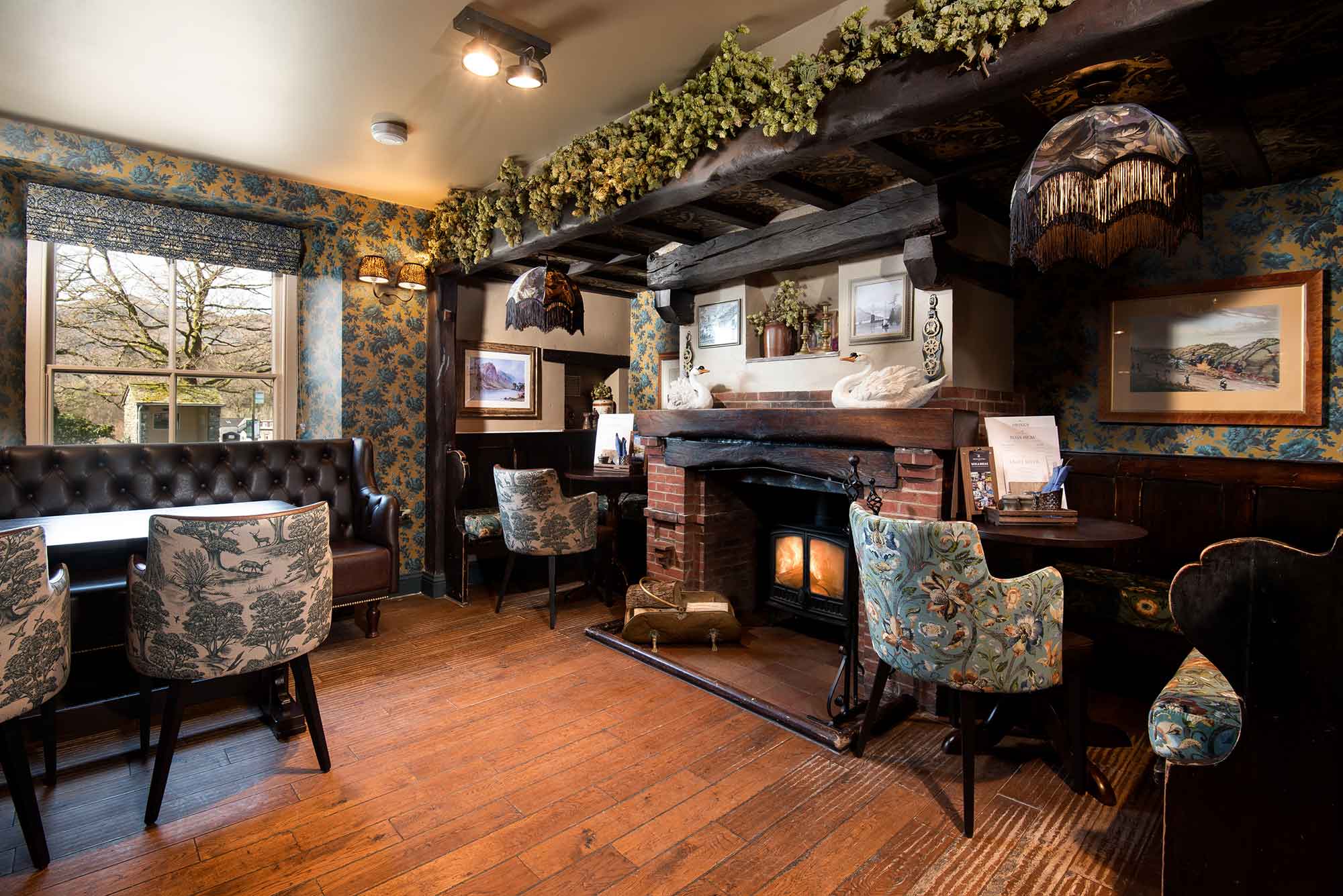 Dining area at The Swan, Grasmere, Cumbria