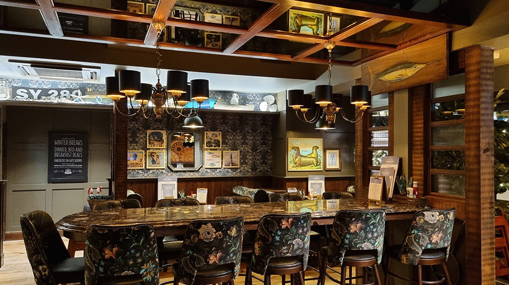 Main dining area at The Tynemouth Castle Inn