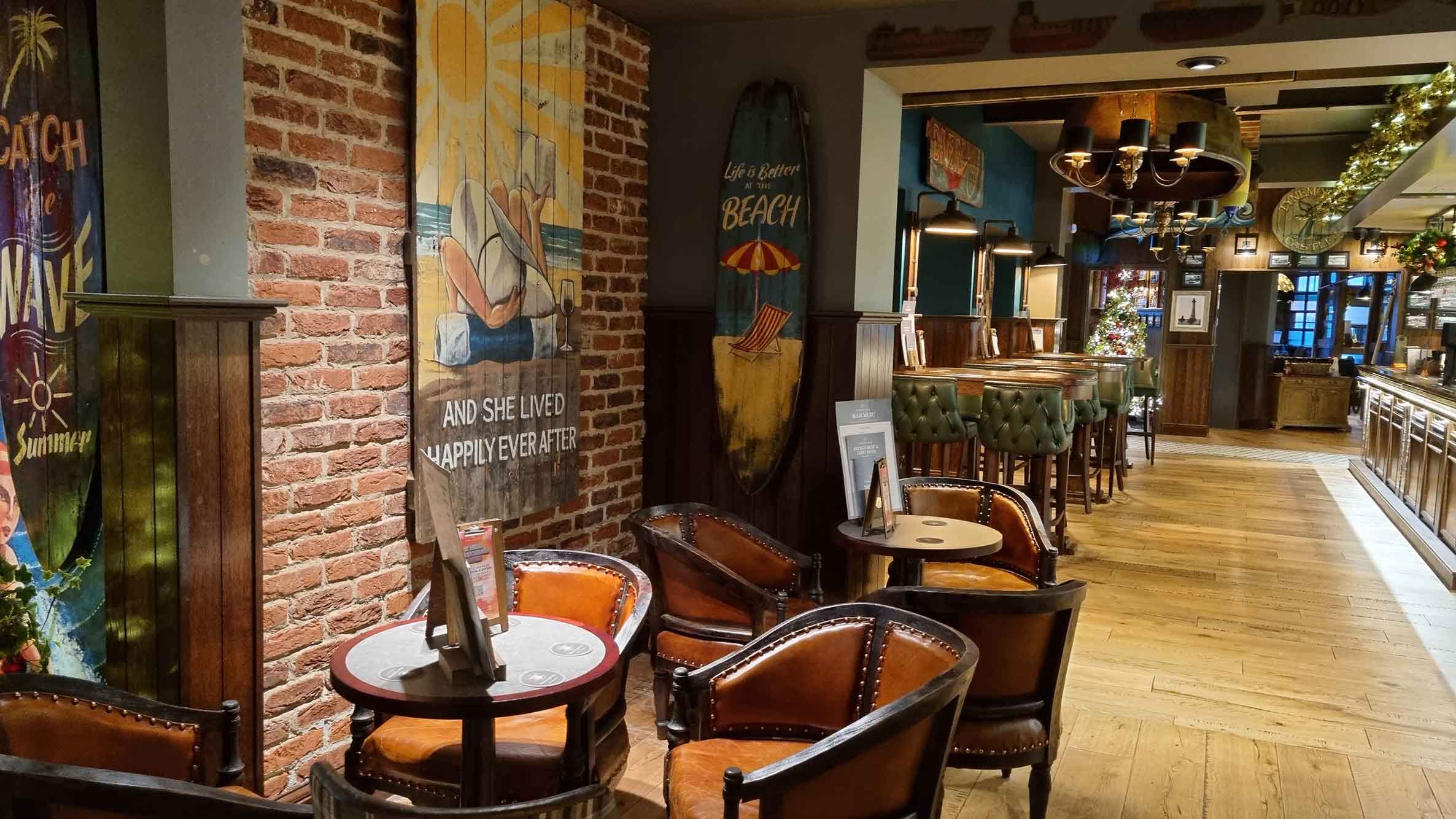 Interior design detail at The Tynemouth Castle Inn