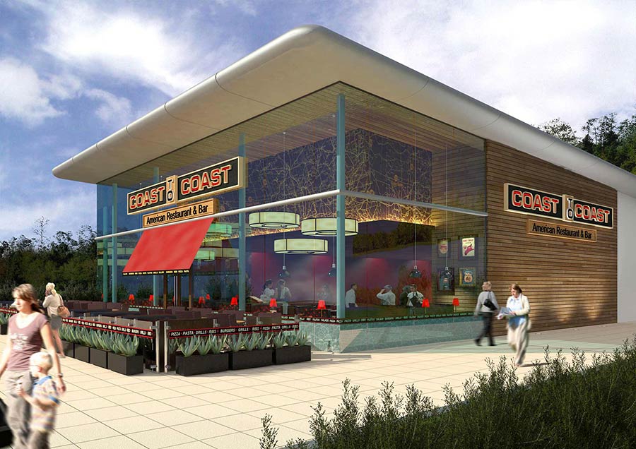 Coast 2 Coast, Ashford exterior CGI visual